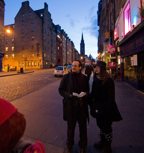 Geocaching on the Royal Mile in Edinburgh